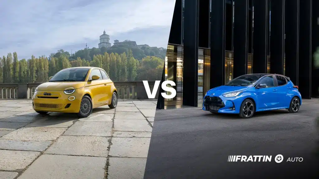 articolo blog fiat 500 vs toyota yaris hybrid